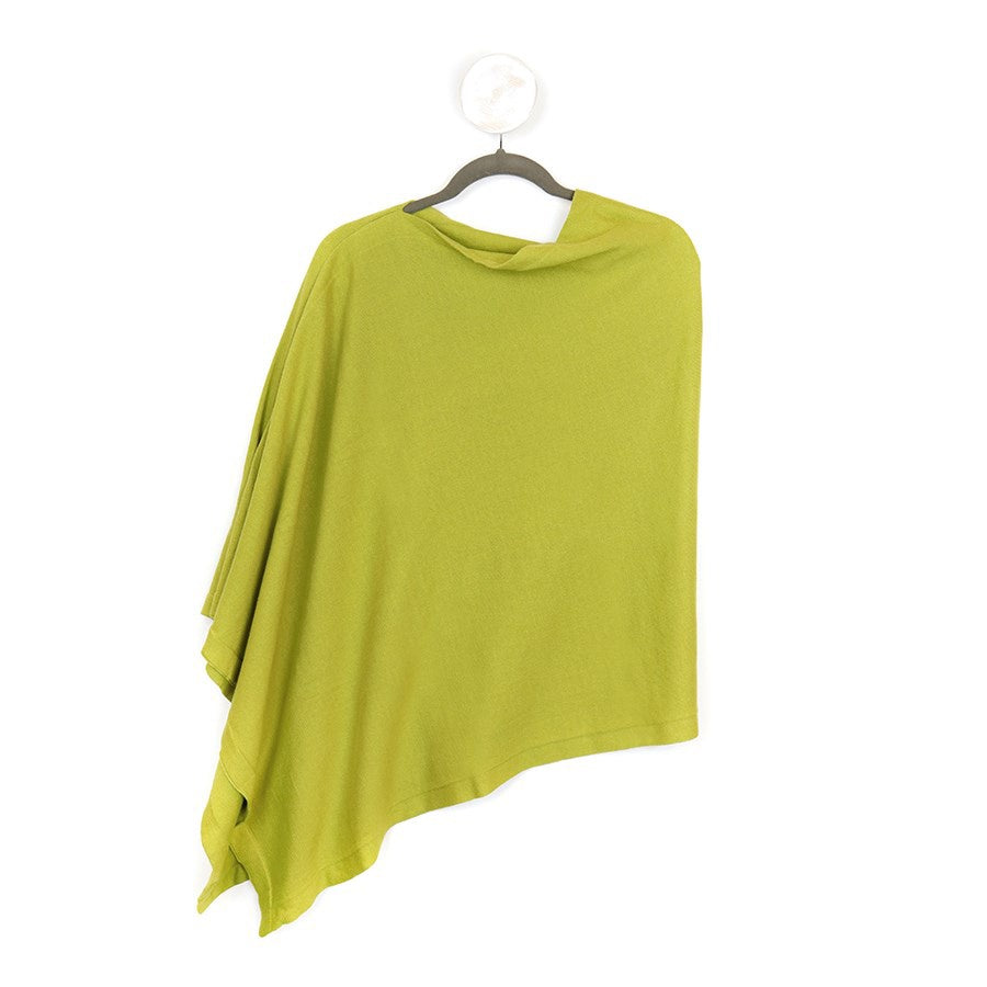 Cotton Fine Knit Poncho