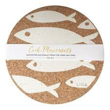 Cork Mat Placemat Sets by Liga - S/4