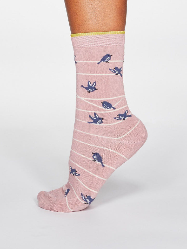 Vivian Bird Socks - Ladies