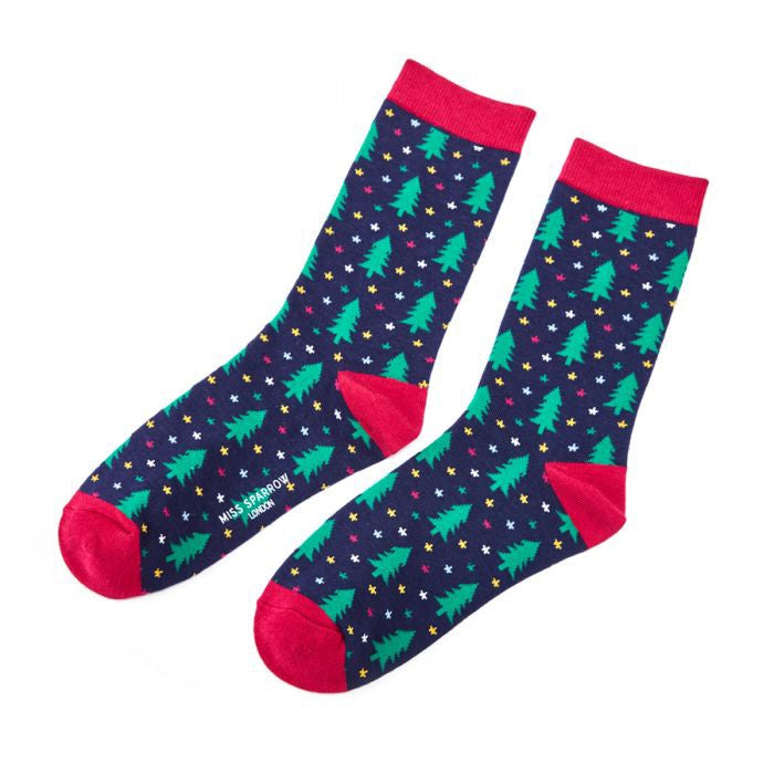 Christmas Trees Sock - Size 4-7