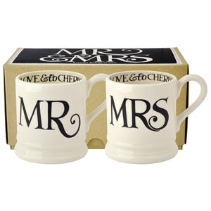 Black Toast Mr & Mrs Set of 2