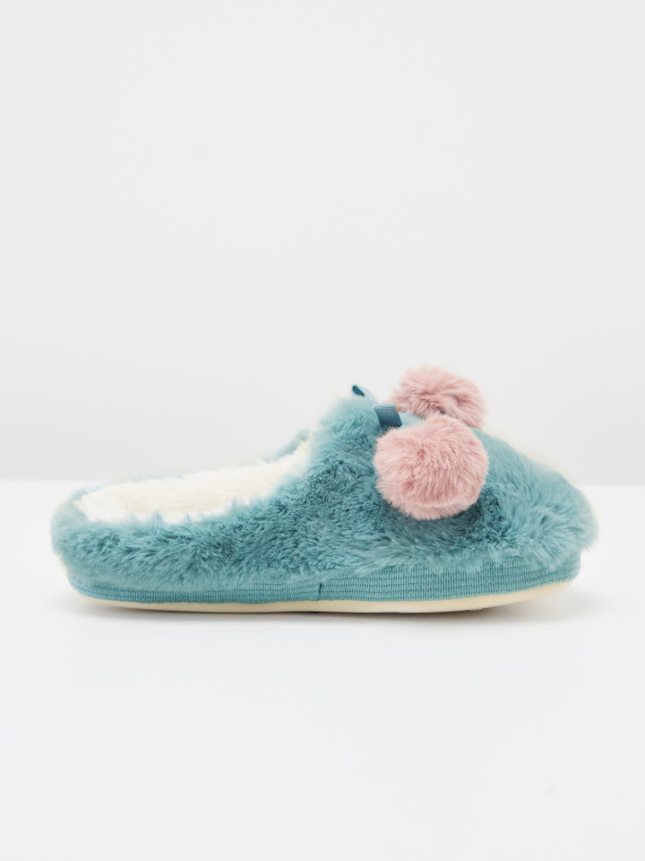Faux Fur Mule Slippers
