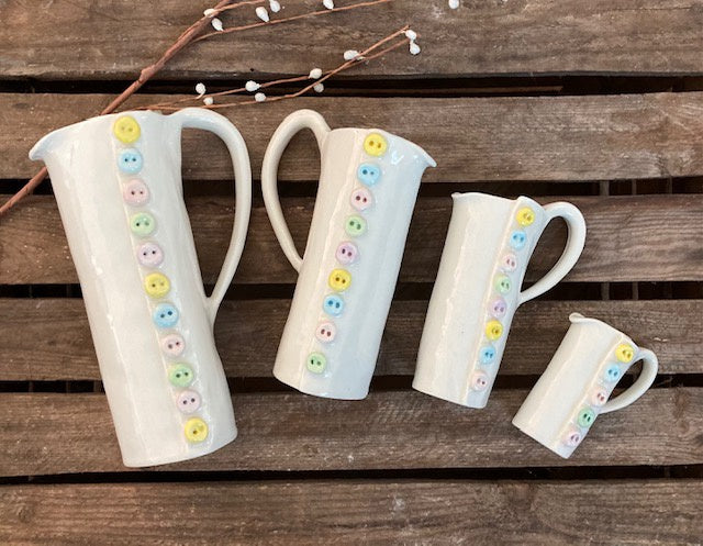 Hand Made Button Jug