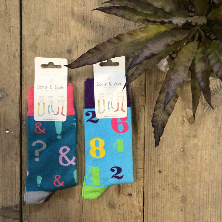 Bamboo Bright Printed Socks