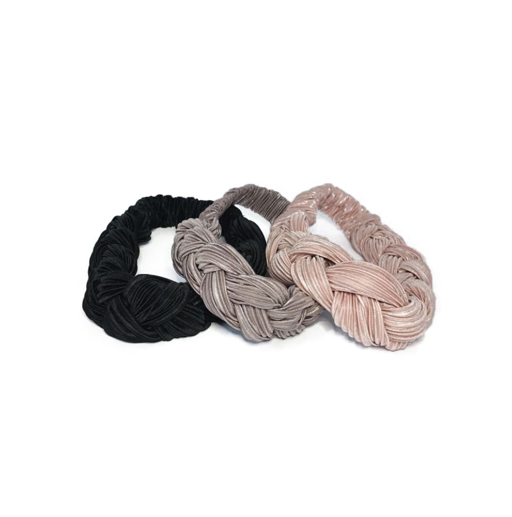 Glittery Plait Soft Headband
