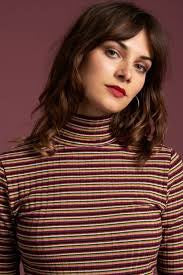 Roll Neck Huntley Stripe Top