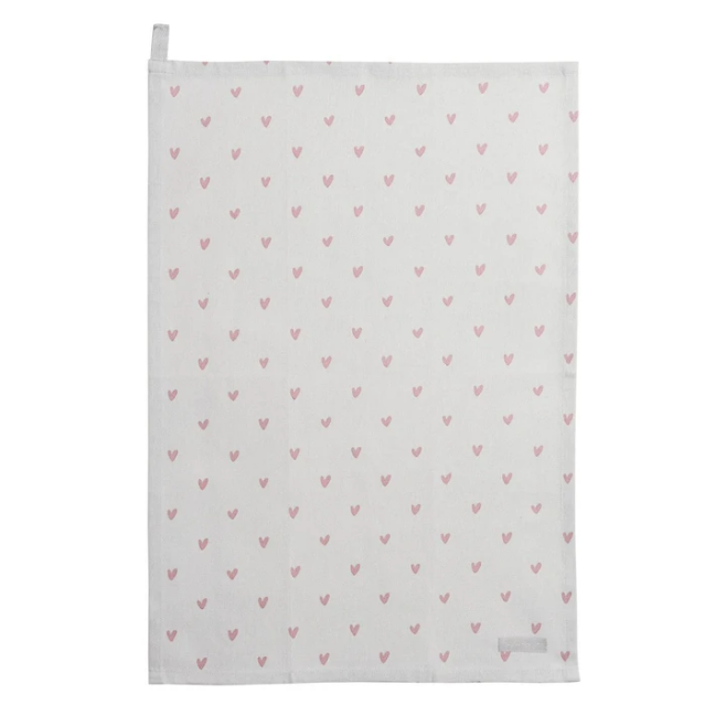 Hearts Tea Towel