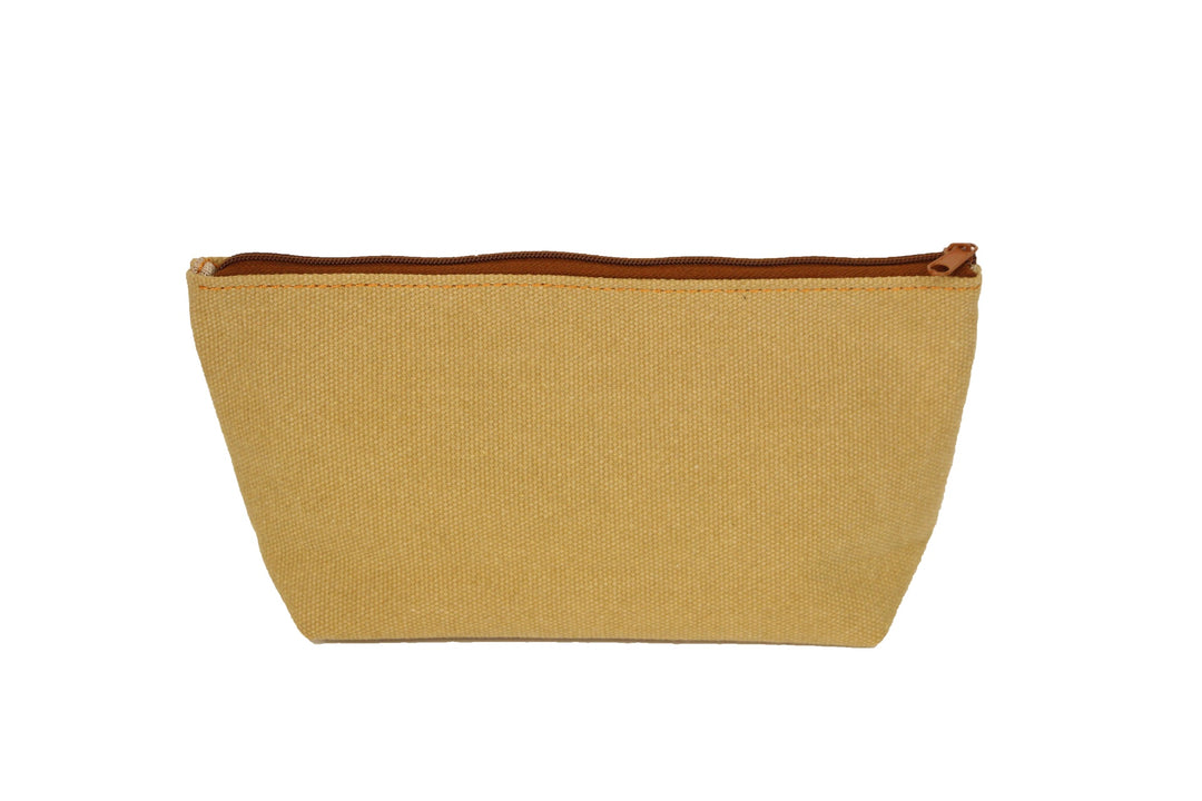 Canvas Zip Top Pouch