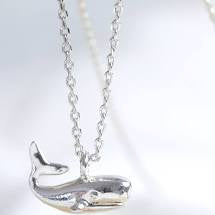 Whale Silver Plated Necklace