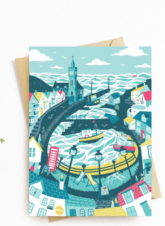 Porthleven Greetings Card