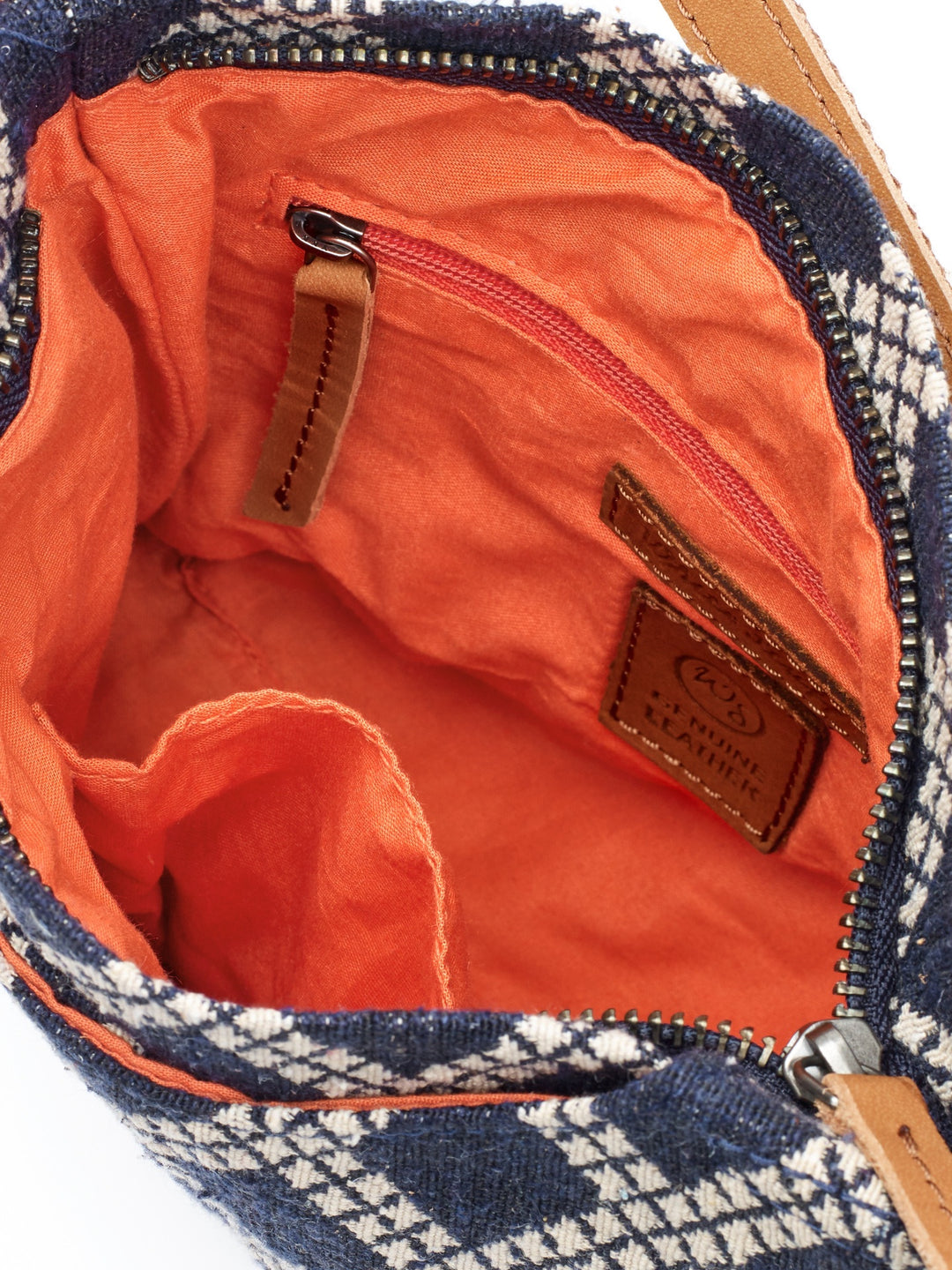 Mini Anni Jacquard Crossbody Bag - Navy