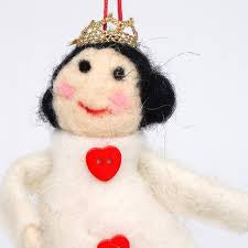 Queen of Hearts Felt Decoration