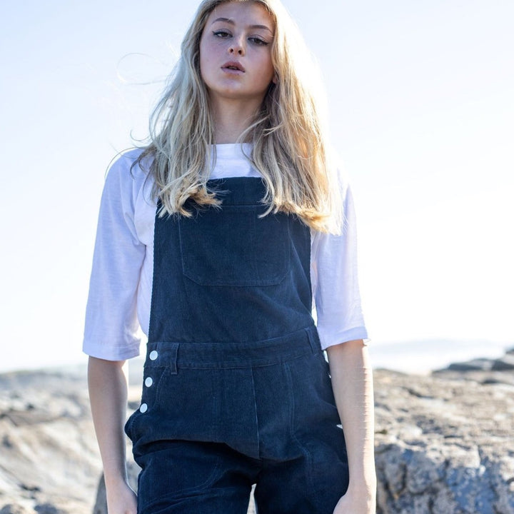 Cord Dungarees - Navy