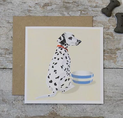Dog & Bowl Card
