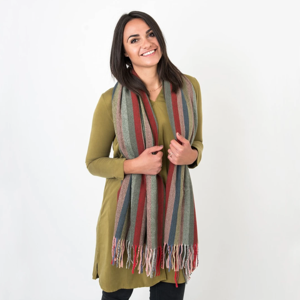 Hector Striped Scarf