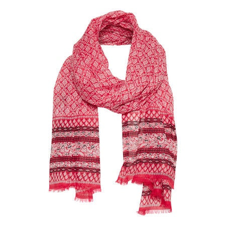 Red Artwork Scarf
