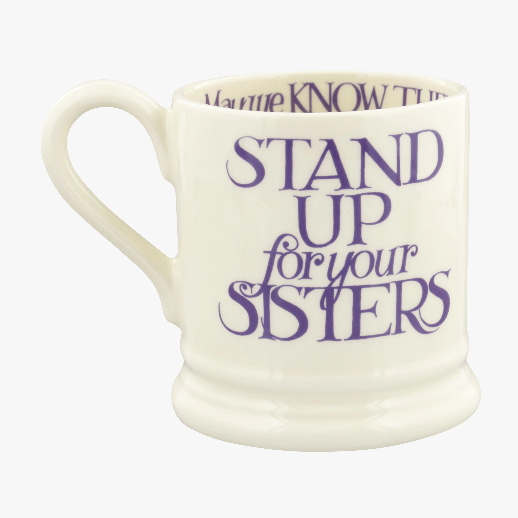 Strong Women - Purple Toast 1/2 Pint Mug