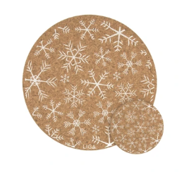 Winter Cork Placemat Collection - Individual Placemats