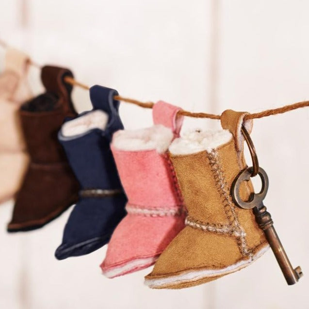 Sheepskin Boot Keyring by Celtic and Co