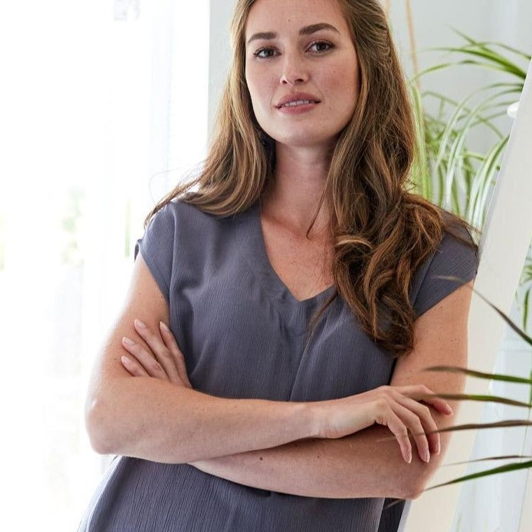 Plain Crinkle Viscose Top