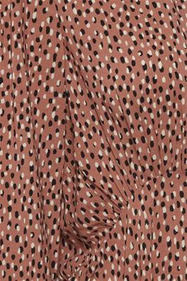B Young Joella V Neck Dress - Etruscan Red Mix