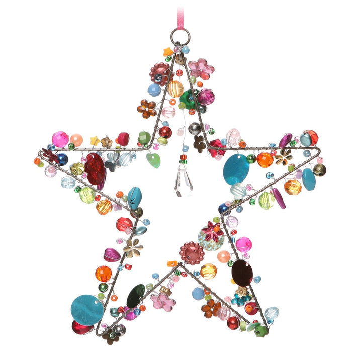 Wire and Bead Star (fair trade)