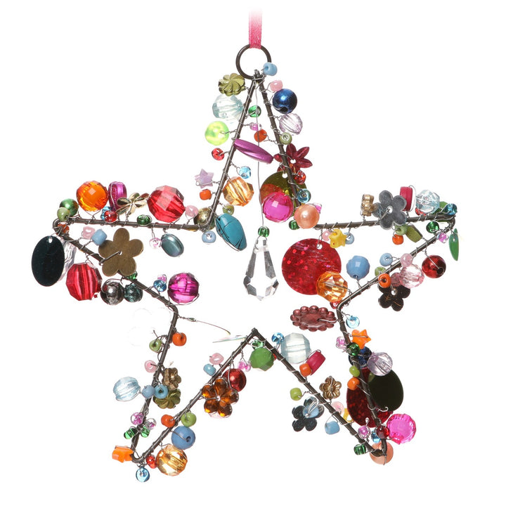 Wire and Bead Star (fair trade)