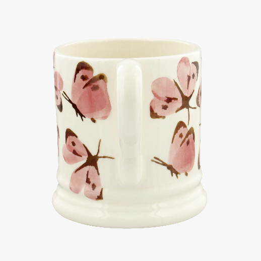 Pink Cabbage White Butterfly 1/2 Pint Mug