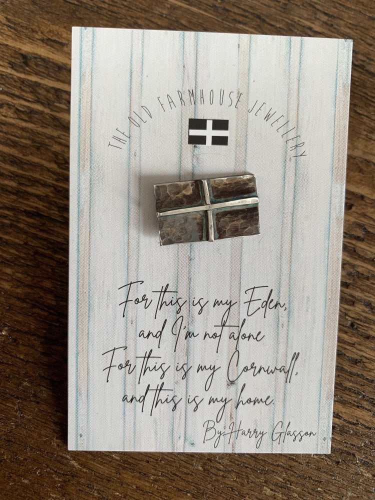 Cornwall My Home - Tie Pin - Cornish Flag