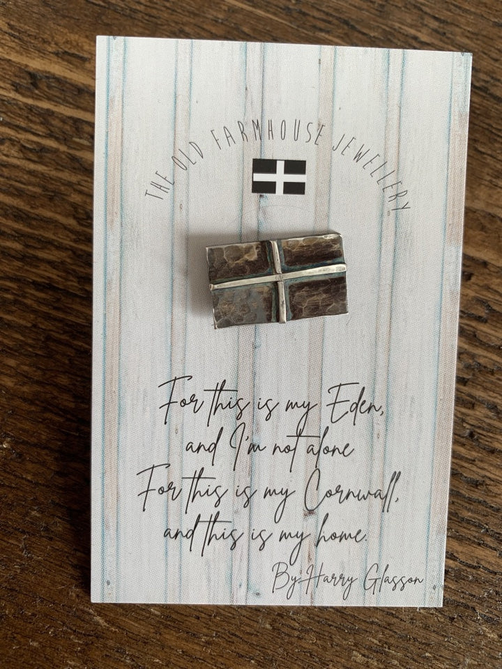 Cornwall My Home - Tie Pin - Cornish Flag