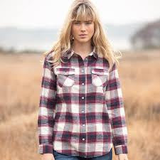 Flannel Check Shirt - Maroon Check