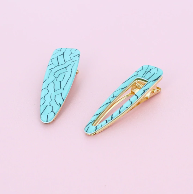 Set of 2 Abalone Hair Clips