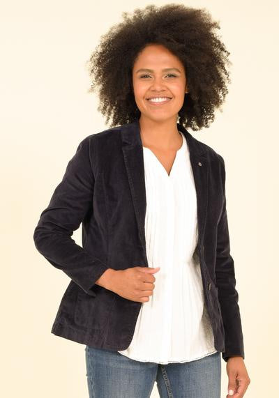 Cord Blazer - Navy
