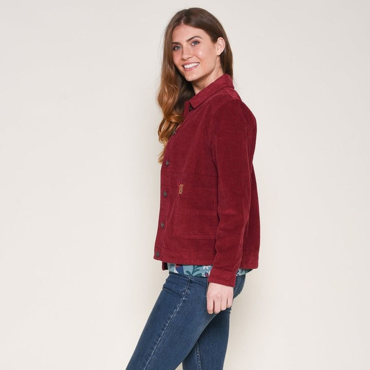 Corduroy Trucker Jacket - Red