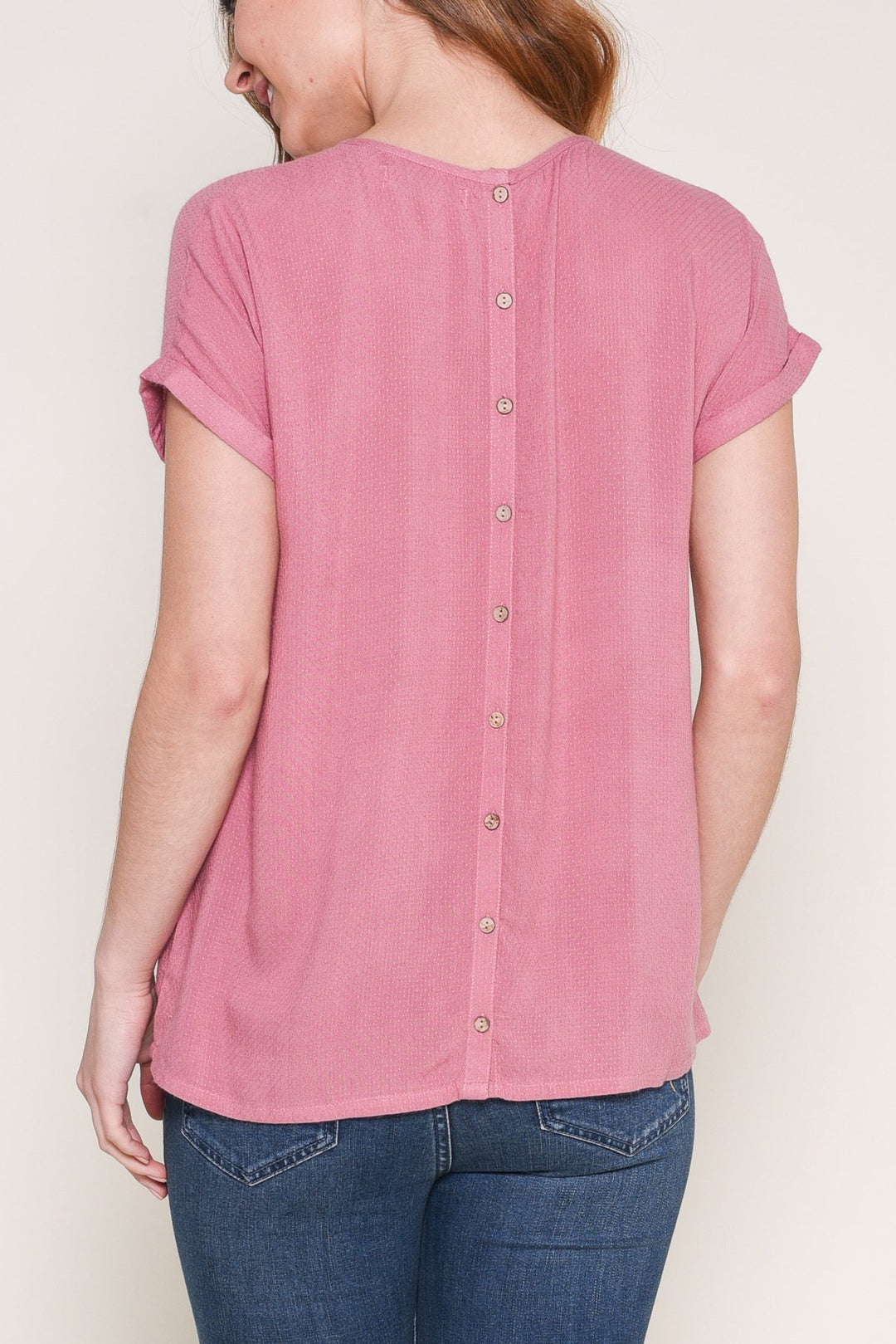 Woven Top - Pink