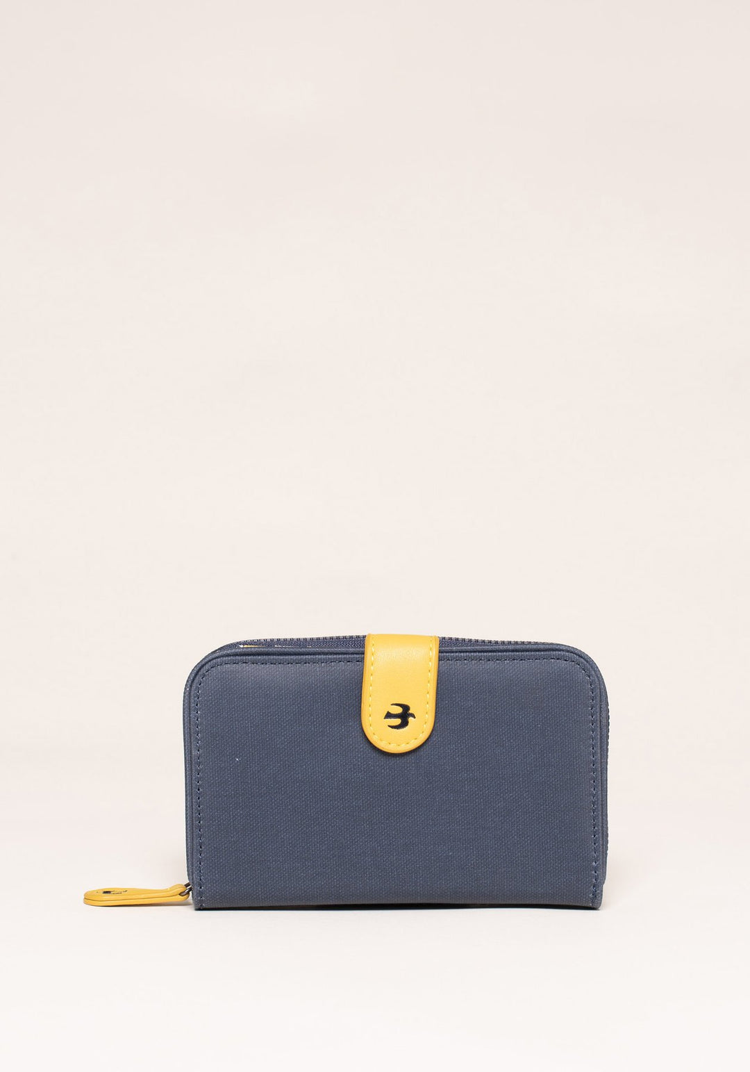 Wallet - Navy with yellow