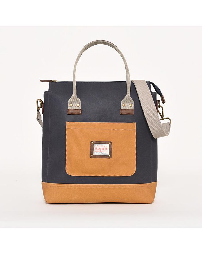 Brakeburn Canvas Navy Shopper Bag