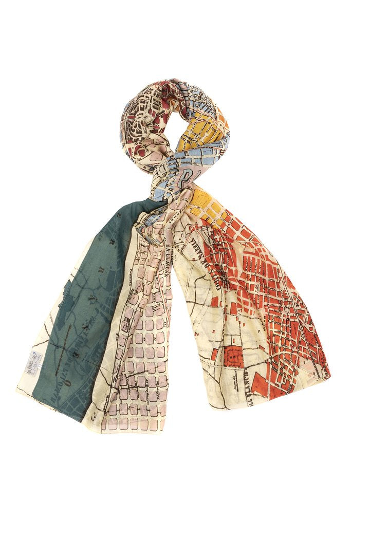 Map Scarf - Barcelona
