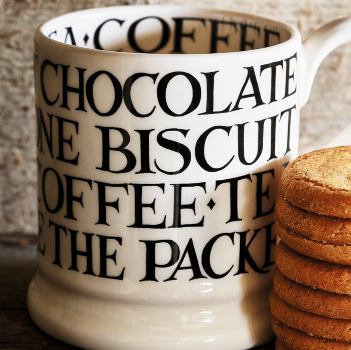 Black Toast All Over 1/2 Pint Mug