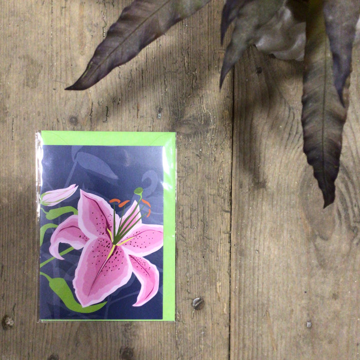 Stargazer Lily Card