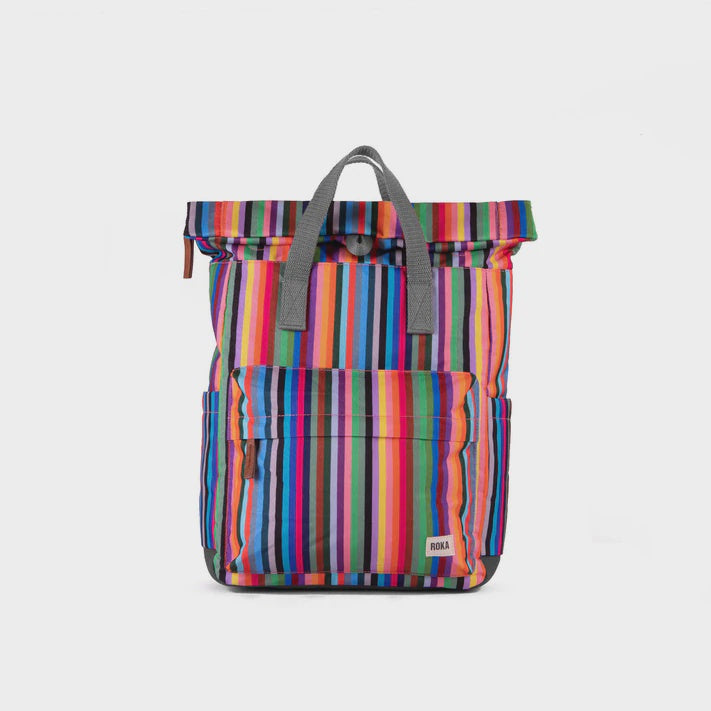 Canfield B Medium Sustainable Canvas Multi Stripe