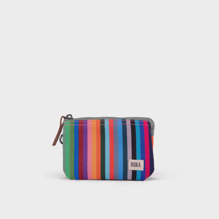 Carnaby Small Sustainable Multi Stripe Purse