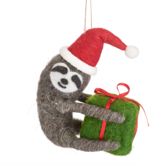 Christmas Sloth Decoration