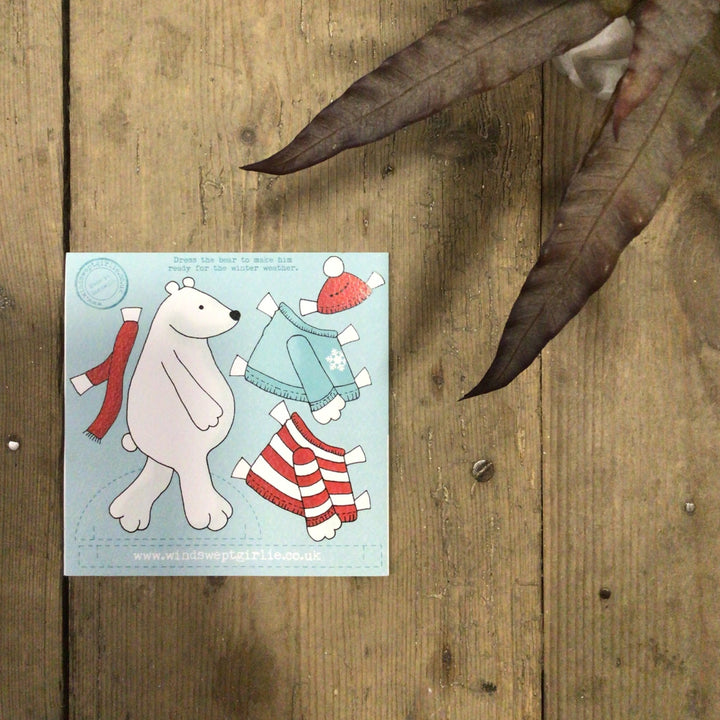 Christmas Bear Activity Card