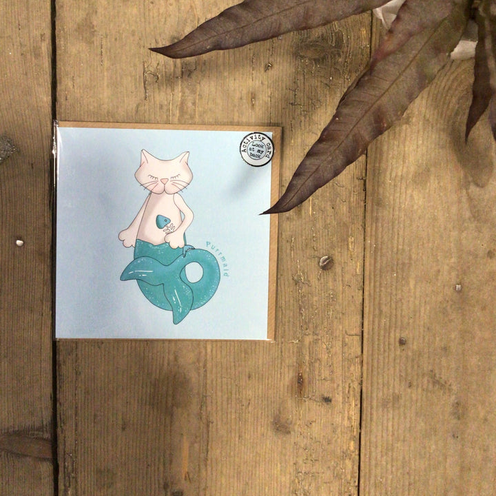 Purrmaid card