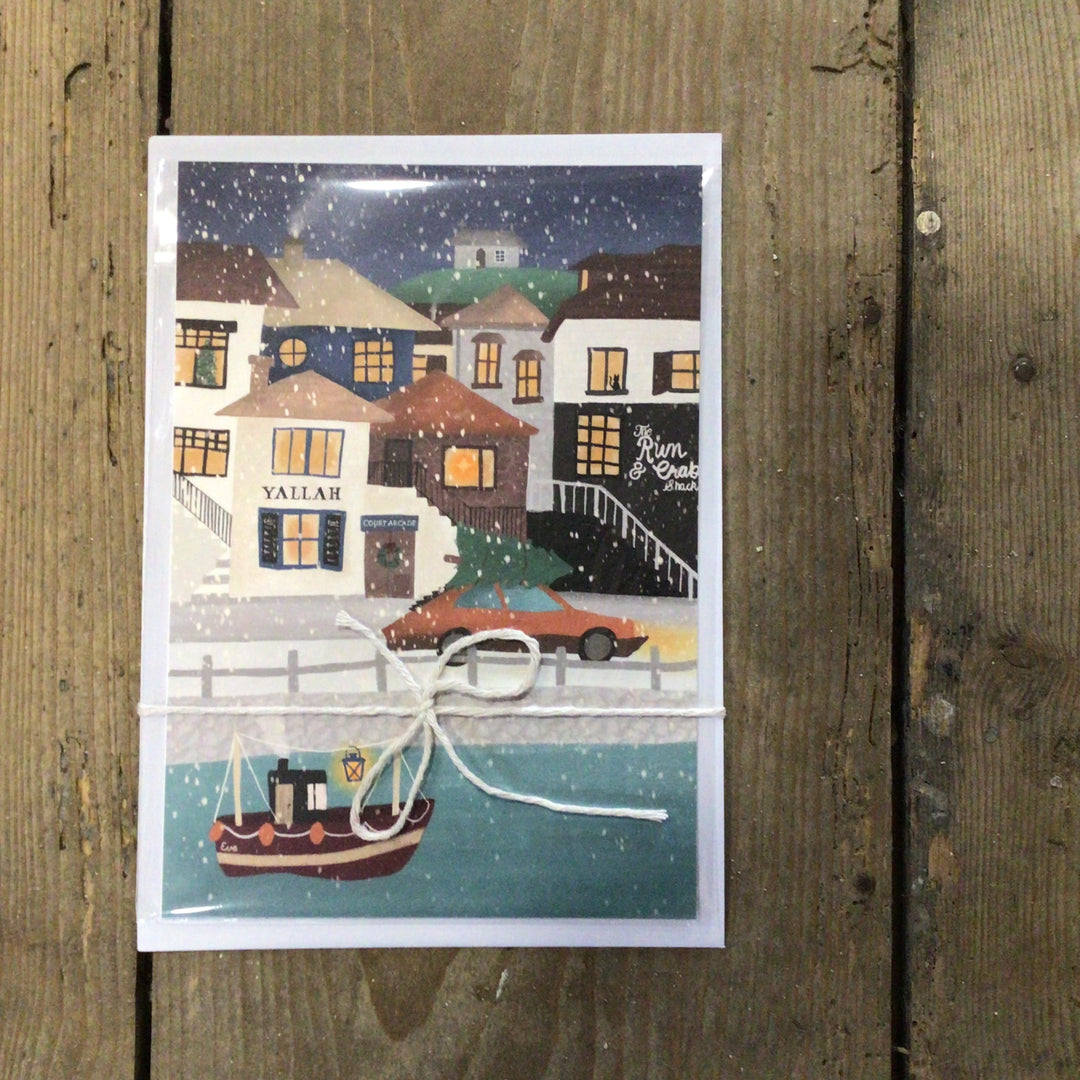 December In St.Ives - Christmas A5 Card