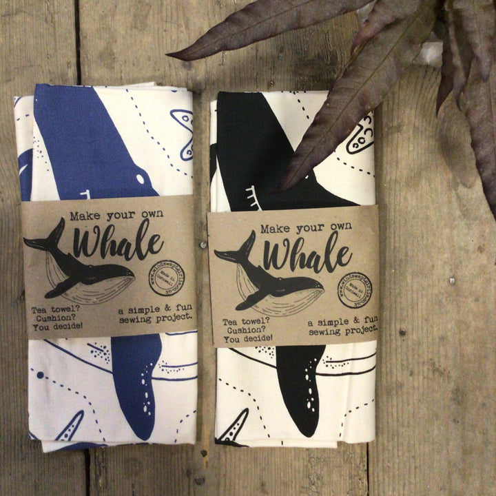 Make your own Whale Tea Towel