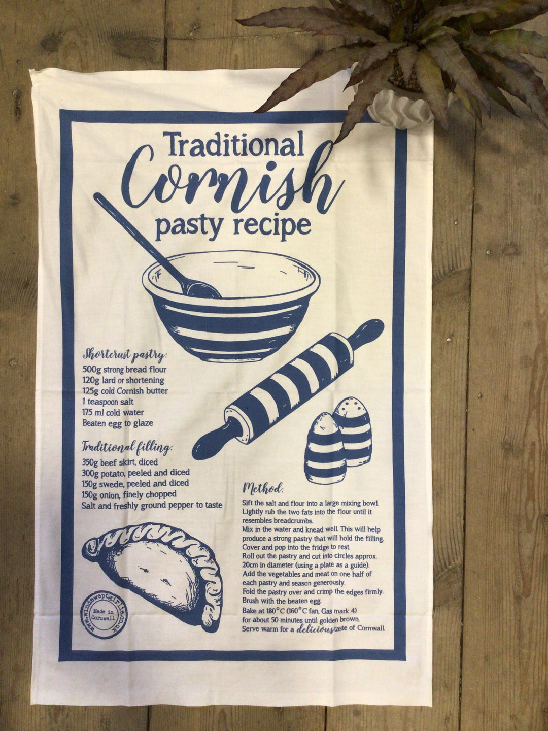Pasty Tea towel
