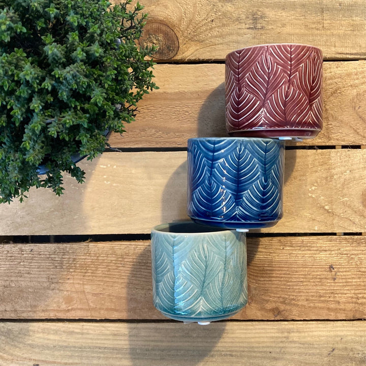 Leaf Ceramic Mini Pot Cover