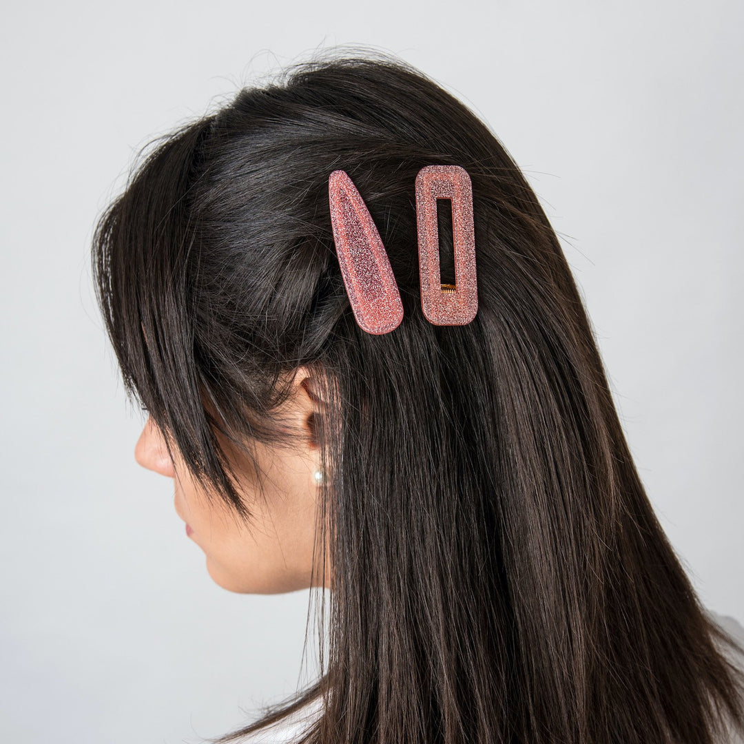 Set of 2 Glitter Hair Clips